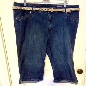 Gloria Vanderbilt Skimmer 18W denim capris